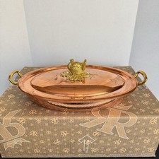 Ruffoni Turkey Historia Copper Large Gratin Pan 14  X 10  X 2.5  New With Box