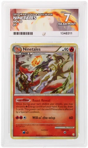 ACE 7   - Ninetales - 7/123 - HeartGold & SoulSilver - Pokemon Holo Rare English