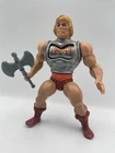 Vintage He-Man Battle Armor 1984 Mattel MOTU Key Action Figure Loose W/ Axe
