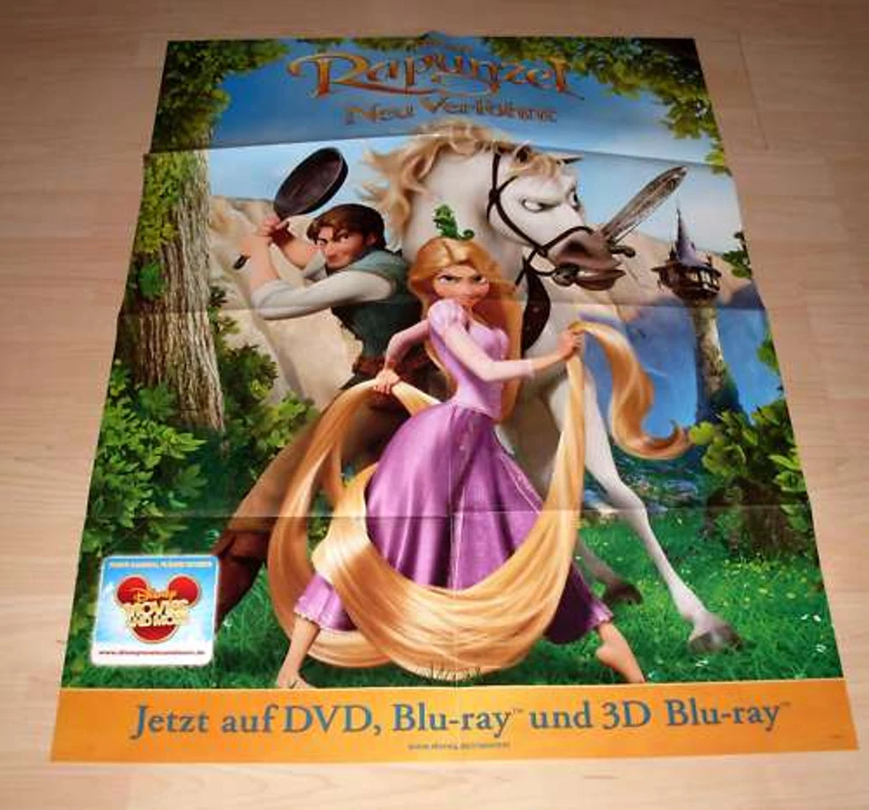 Filmposter A1 Neu Walt Disney - Rapunzel - Neu verföhnt