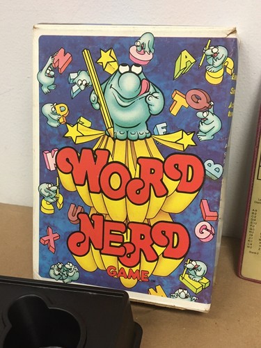 Vintage 1970's Word Game Lot Hasbro Word Nerd Game 1979 & Travel Scrabble - Picture 6 of 10