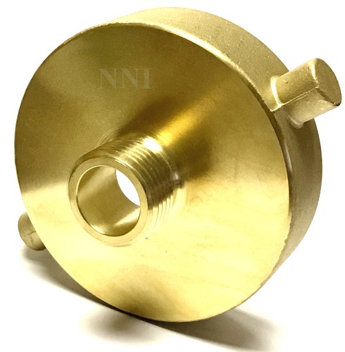 Tubo da giardino nni 2-1/2"" femmina NST x 3/4"" maschio ght, adattatore ottone idrante - Foto 7 di 9