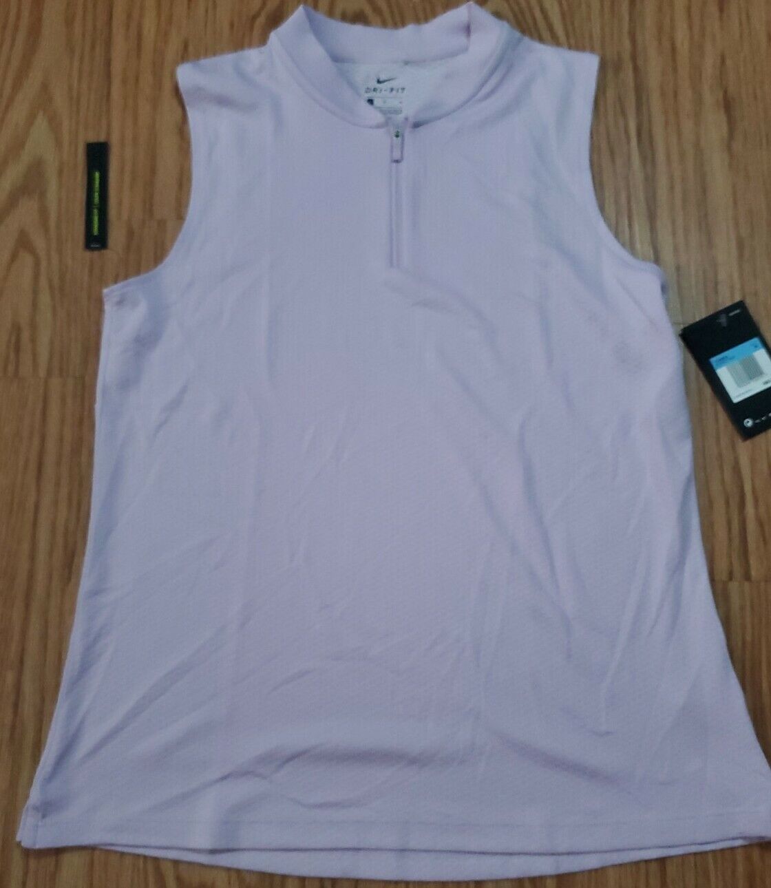 Nwt Womens Nike Sleeveless Polo Medium size Attention brand Purple AJ5227-543 outlet