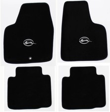 New Black Floor Mats 2006-2014 Chevy Impala Embroidered Running Logo Silver Set New Black Floor Mats 2006-2014 Chevy Impala Embroidered Running Logo Silver Set