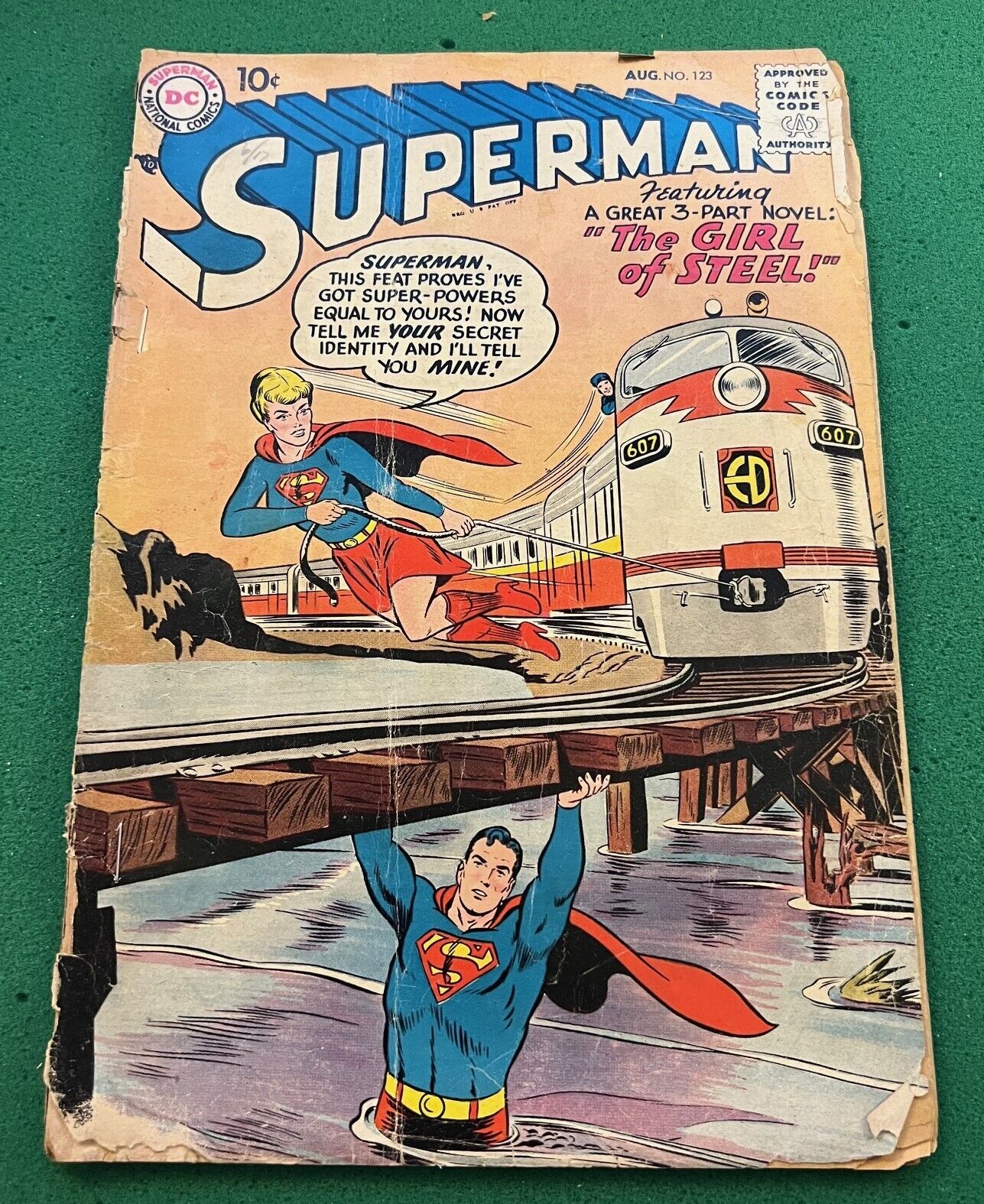 Superman #123 - 1958 (Silver Age) Supergirl Prototype, DC - Key