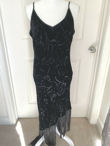 Vintage Robbie Bee Black Floral Burnout 