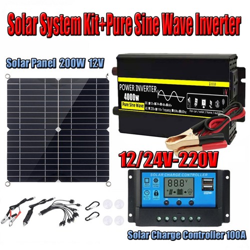 NEW Car Converter Solar Power Inverter 4000W 12V/24V to 110V/220V Pure Sine Wave - Picture 37 of 41