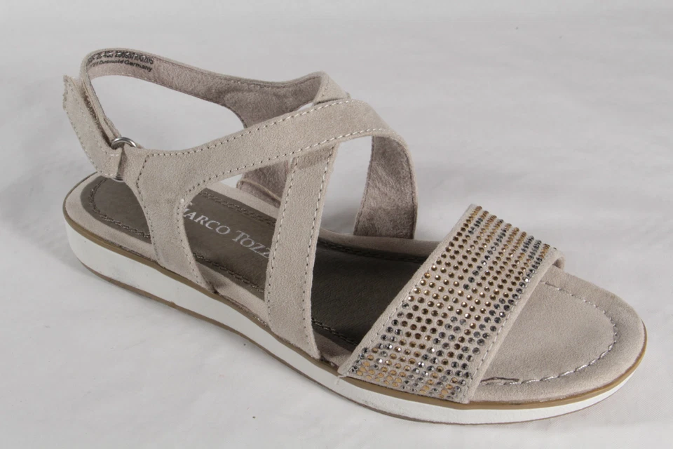 Marco Tozzi sandals synthetic leather beige NEW!! - Image 4 of 4