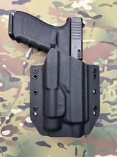 Black Kydex Light Bearing Holster for Glock 20 Gen5 Streamlight TLR1