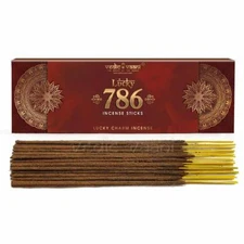 Vedic Vaani Natural Hand Rolled Lucky Charm 786 Soothing Fragrance Incense Stick