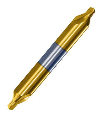 Double End USA #1 60 Degree TiN Carbide Center Drill .047/" Point, .125/" Body