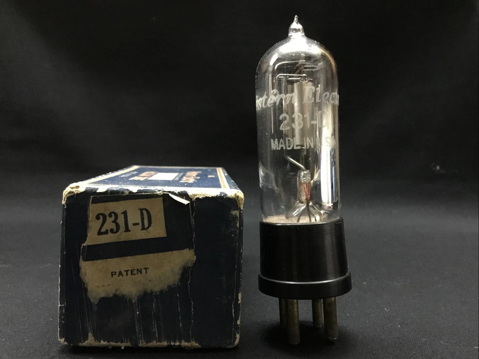 NOS NIB WESTERN ELECTRIC 231 D Audio Amplifier 32A Amp Vacuum Tube TESTED C.7787 - Image 2 of 4