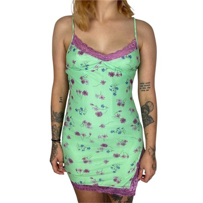 Motel Floral Dress in Green Women's 