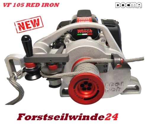 Spillwinde Forstseilwinde VF 105 RED IRON + 50 Seil / Benzin- Motorseilwinde - Bild 1 von 3