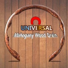 Car Steering Wheel Cover Mahogany Wood Grain Interior Accessories Universal Wrap