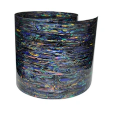 Drum Wrap 0.5mm Musical Instrument Deco Sheet 16x60 Blue Abalone Wood Grain