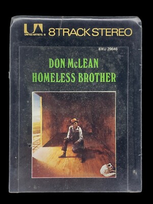 SEALED, Don McLean    Homeless Brother 8XU 29646, 8-Track Cartridge, UK, 1974