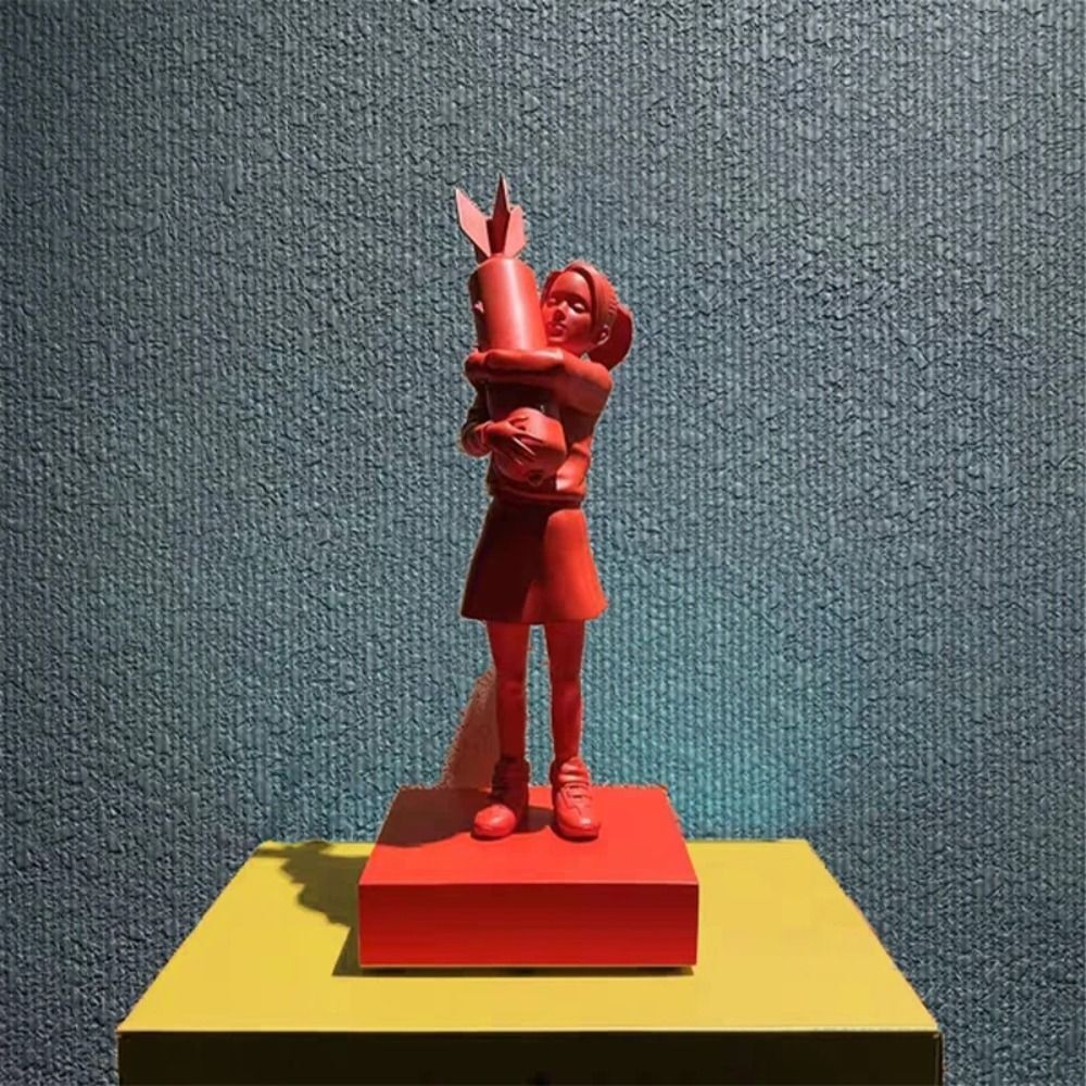 BANKSY BOMB HUGGER(RED BOMB Ver.)（Banksy Bomb Hugger Art