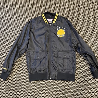 Mitchell & Ness Golden State Warriors Hardwood Classic  City  Jacket (Size XL)