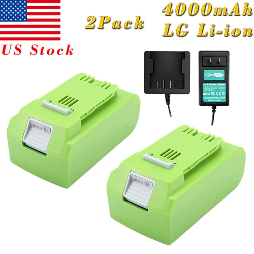 4000mAh 24V Li-ion Tool Battery/Charger for GreenWorks G-24 24V 29852 29842