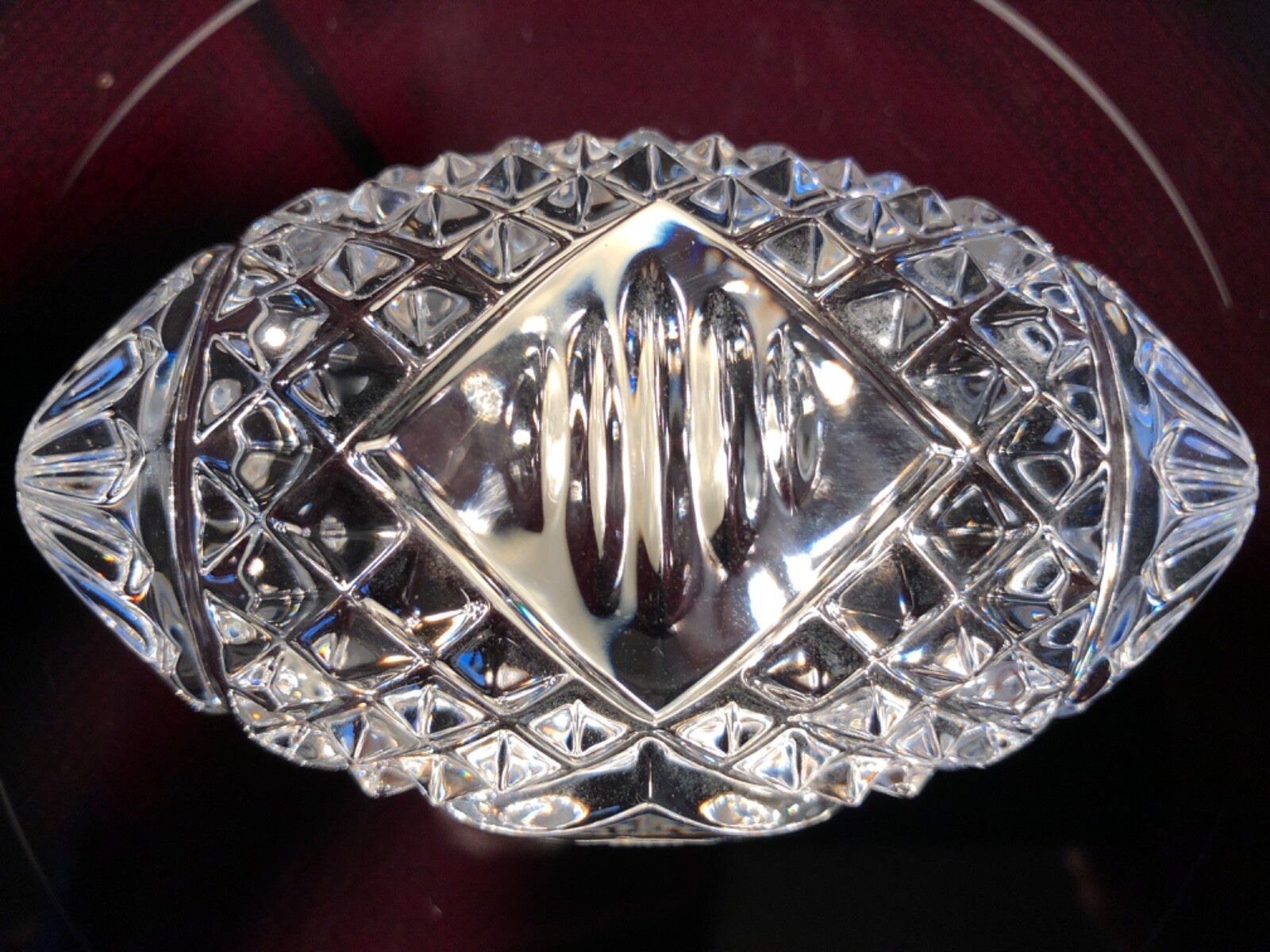 LSU Tigers 2007 Champs Waterford Crystal Football Paperweight- New In ...