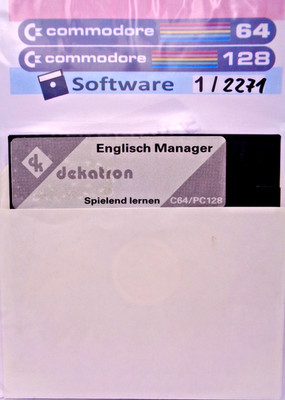 COMMODORE 64/128 -- ENGLISCH MANAGER (DEKATRON - DISK)