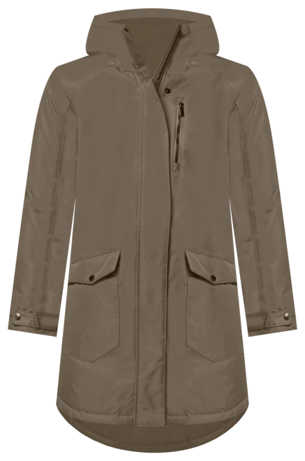 Columbia Women’s Suttle Mountain Long Insulated Jacket – STONE GREEN – Omni-Heat - Image 2 of 4