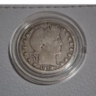 1912 Barber Half Dollar 50C Silver 0.9 Fine Philadelphia Circulated