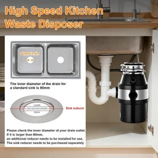Garbage Disposal 3/4 HP Continuous Feed