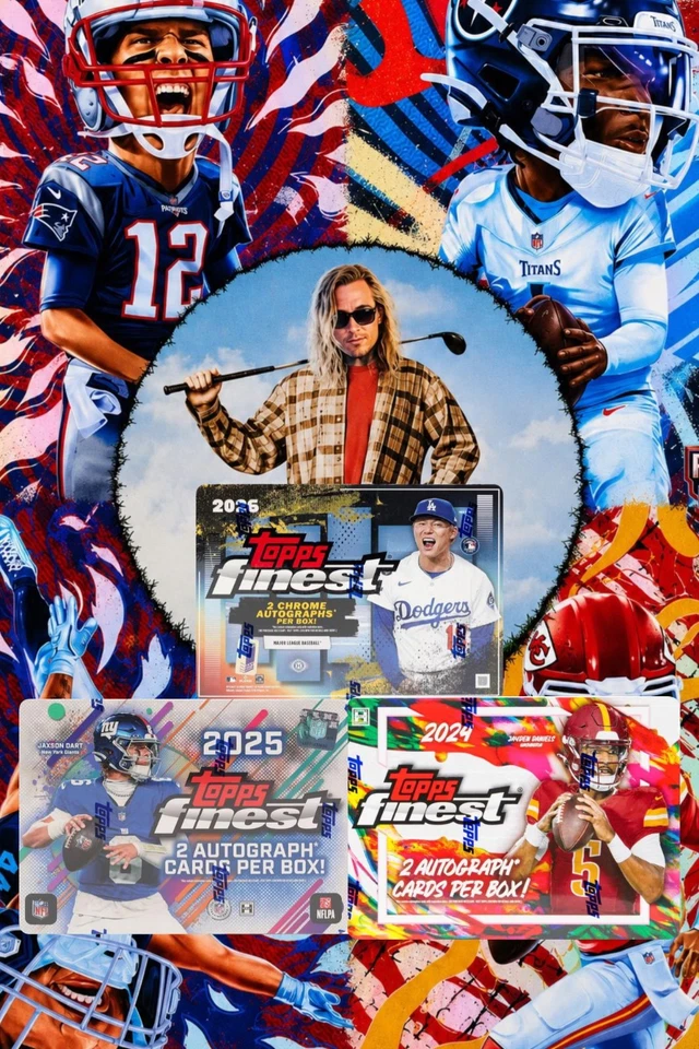 TOPPS FINEST MLB/NFL HOBBY MULTI YEAR! JERSEYS! EXCALIBUR! VALHALLA & MORE!