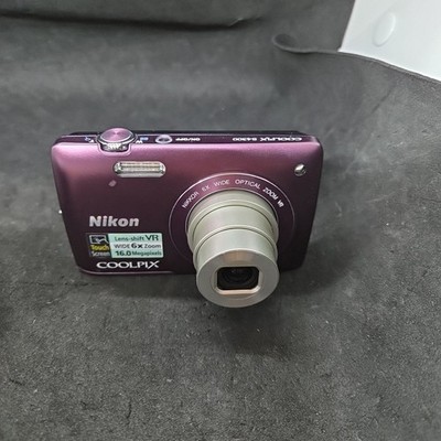 Nikon COOLPIX S4300 Plum Touchscreen Digital Camera TESTED- No Charger #7