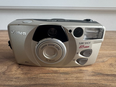 #ad #ad Canon Sure Shot 85 Zoom Point amp; Shoot 35mm Film Camera Silver TESTED New Battery $119.99