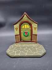 VTG Holland Mold Ceramic Holiday Christmas Village Front Door Base Cobblestone