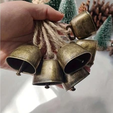 Restoration Hardware Inspired Rustic Iron Holiday Bells – Set of 6