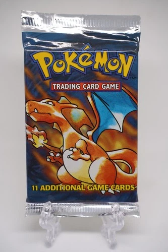 Pokemon Base Set Booster Pack Unlimited Charizard Art WOTC TCG Vintage Sealed