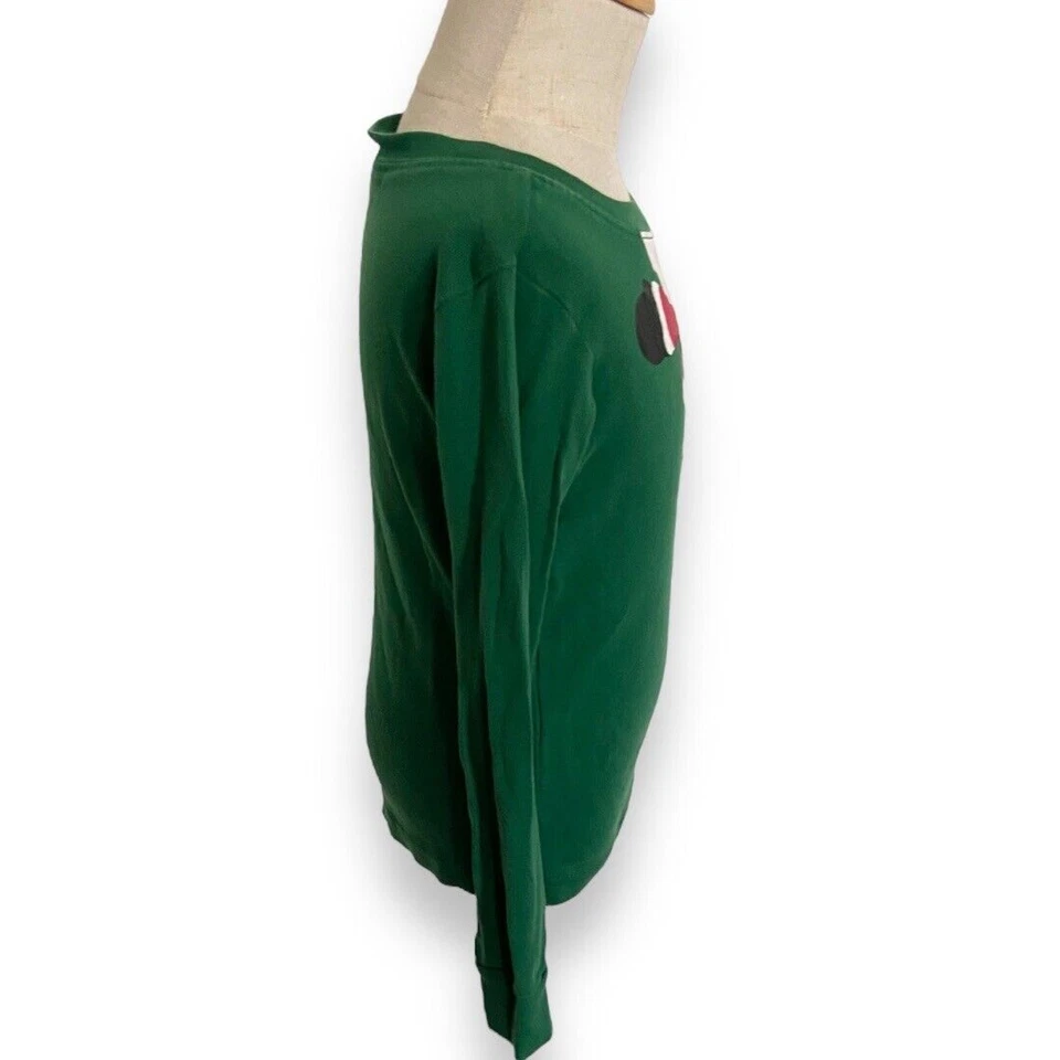 Pijama Gymboree Meninos Tamanho 5 Verde Branco Mr. Claus Papai Noel Listrado Gymmies Macio - Imagem 4 de 4