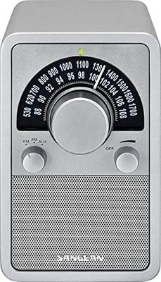 Sangean WR-15SR AM/FM Table Top Wooden Radio Silver