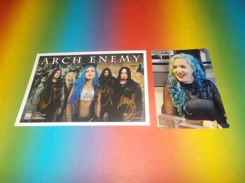 Alissa White-Gluz Arch Enemy signed autograph on autograph card in p.