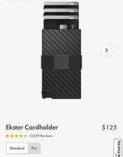 Ekster Cardholder Carbon Fiber Wallet