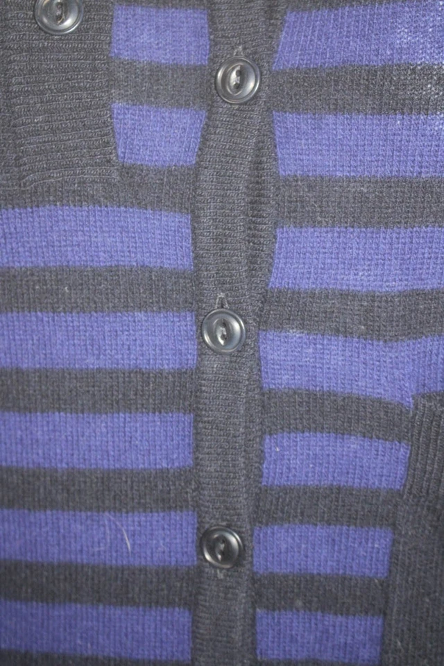 Band Of Outsiders Women's Round Neck Long Sleeves Cardigan Striped Size 0 - Image 4 of 4