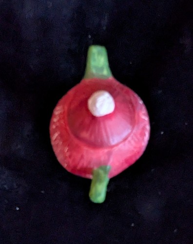 Mini figura tetera vintage - rábano o cebolla roja - Imagen 5 de 6