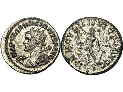 Maximian Herkules, sehr seltener Aurelianus, Lyon, 287 n. Chr. [ROM_4031]