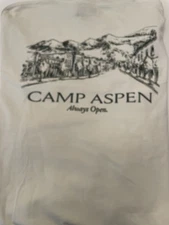 Camp Aspen  Snow Leaf Pocket T- Shirt Mens Medium Long Sleeve  Oatmeal NWT