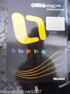 Microsoft Office:mac 2008 Business Edition, SKU GYD00001, Sealed Retail Box