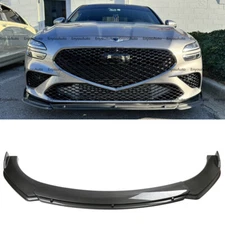 For Genesis G70 G80 G90 UNIVERSAL Front Bumper Lip Spoiler Splitter Carbon Fiber