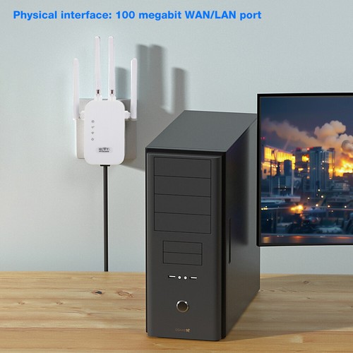 1200Mbps Wireless WiFi Repeater Dual-Band 2.4GHz/5GHz Enhancer (300M EU Plug) - Bild 10 von 12