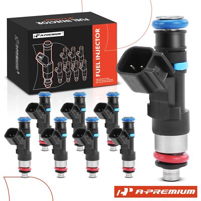 A-Premium 8x Fuel Injector for Cadillac CTS Chevy Corvette Trailblazer Pontiac