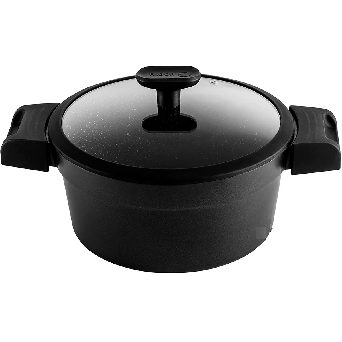 Casserole Antiadhésive Briebe 28 Cm - Titane Noir, Induction, Sans PFOA