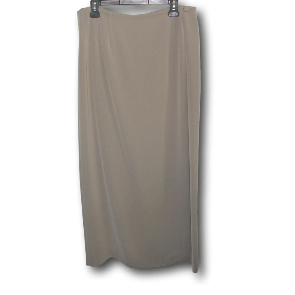 Falda envolvente GEOFFREY BEENE Sport (14) totalmente forrada color topo Foto 2 de 4
