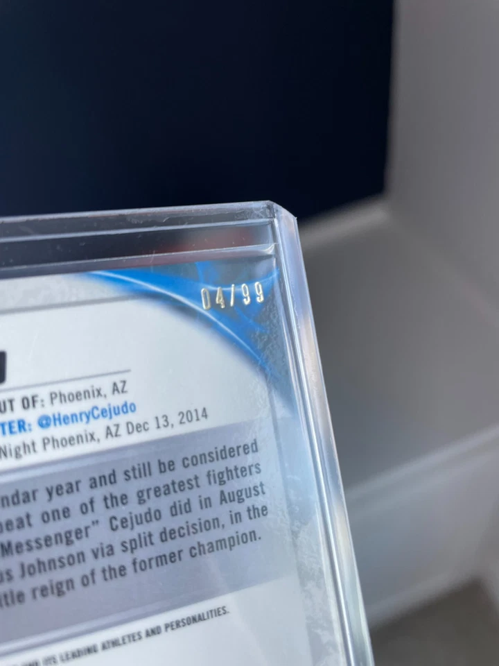 Henry Cejudo Knockout Insert Wave Refractor /99 - 2019 Topps Chrome UFC #UFCK-HC - Image 3 of 3